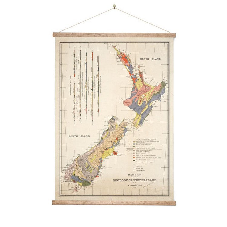 Wall Chart - Geology of NZ